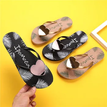 Žena Letné Dizajn Papuče Módne Sandále, Topánky 2021 Nové Otvorené Prst Flip Flops Ženy Vonkajšie Confortable Ploché Pláži Listov